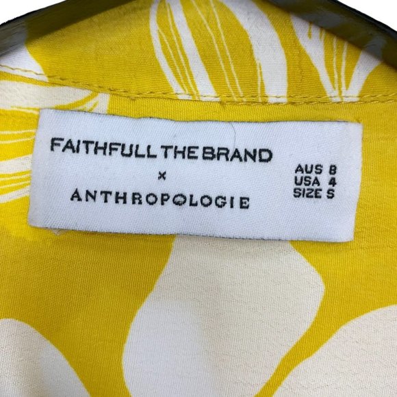 Faithfull The Brand x Anthropologie Toulin Floral Top Small - Picture 3 of 7